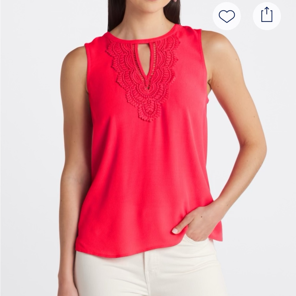 Women's Sleeveless Pink Top